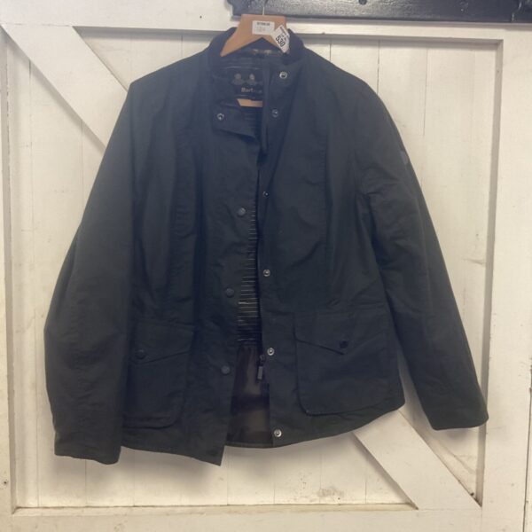 Ladies Barbour wax jacket size 14, classic country style.