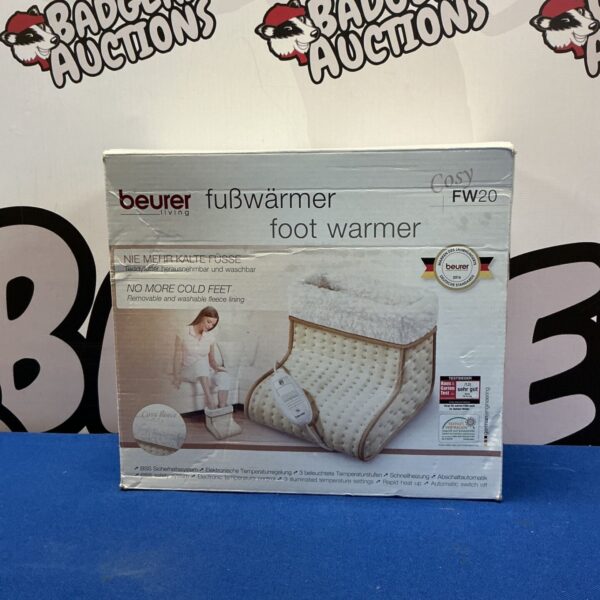 Beurer Living foot warmer FW20 with fleece lining for cosy feet.