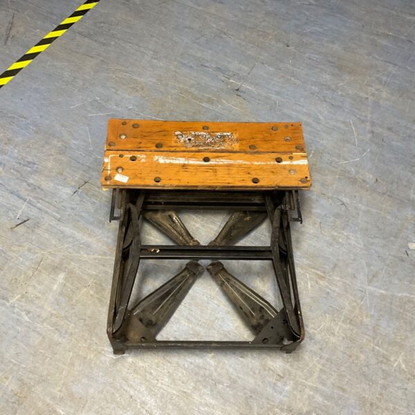 Vintage Black and Decker Workmate workbench for DIY projects.