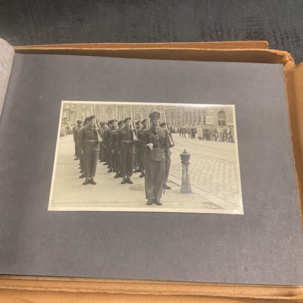 Vintage photograph of British soldiers in Austria, from a military album.