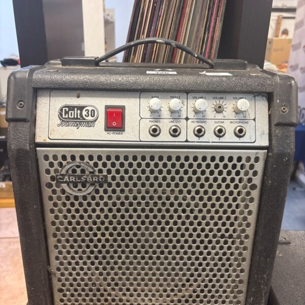 Vintage Carlsbro Colt30 Journeyman guitar amplifier front view.