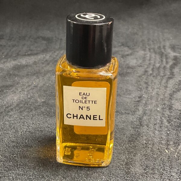 Vintage Chanel No 5 Eau de Toilette 50ml perfume bottle.