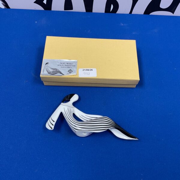 Vintage Cmielow porcelain bird figurine, a collectible Polish design.