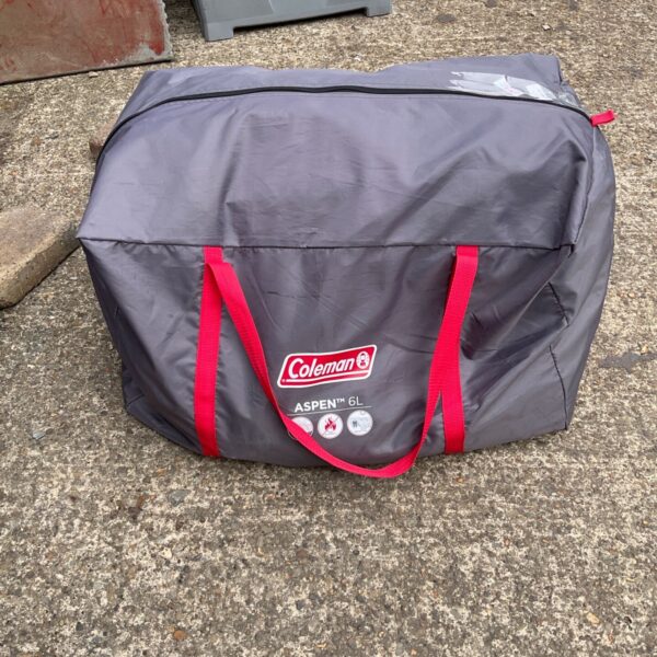 Coleman Aspen 6L tent carry bag, camping gear.