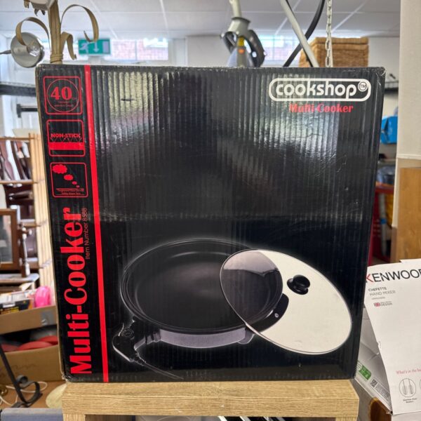 Cookshop 40cm electric multi cooker in original packaging.