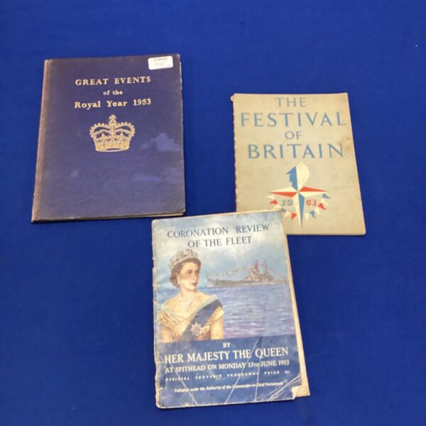 Vintage 1953 coronation magazines featuring Queen Elizabeth II.