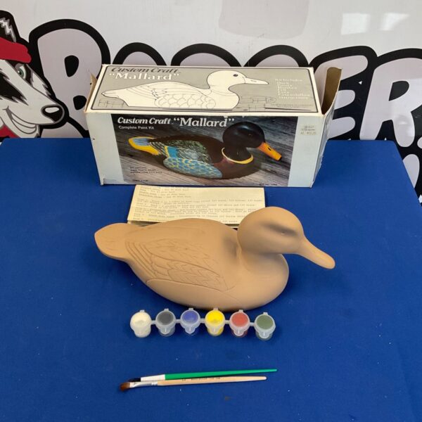 Vintage Custom Craft Mallard Duck painting kit in original packaging.