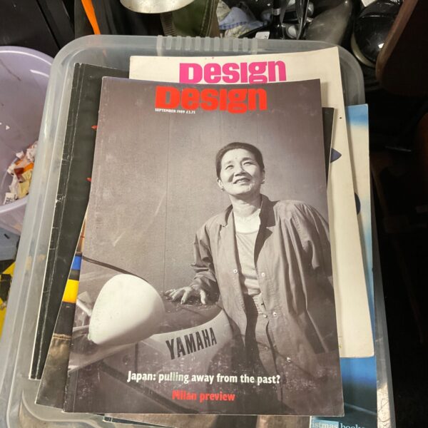 Vintage September 1989 *Design* magazine cover with portrait.