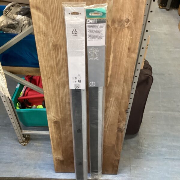 Two Diall 2.5m draft excluders in packaging, ideal for sealing doors.