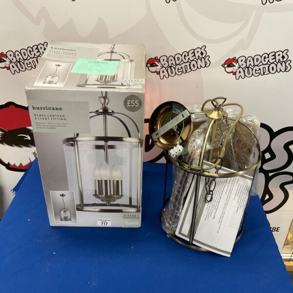 Dunelm Hurricane ceiling light fitting, as new condition.