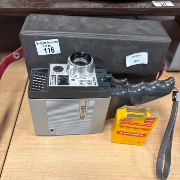 Vintage Eumig S3 Zoom camera in used condition.