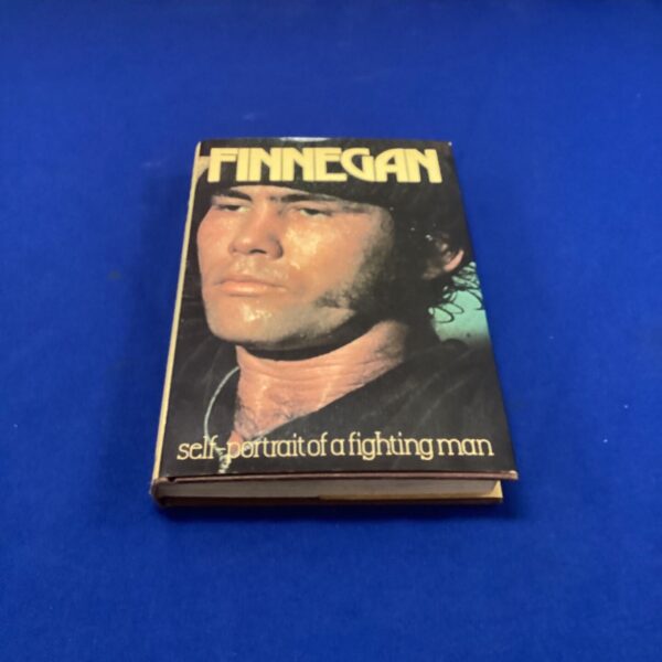 Finnegan autobiography cover, self-portrait of a fighting man.