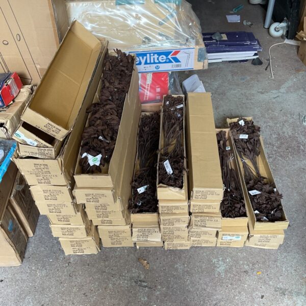 Large job lot of brown artificial florist flowers.