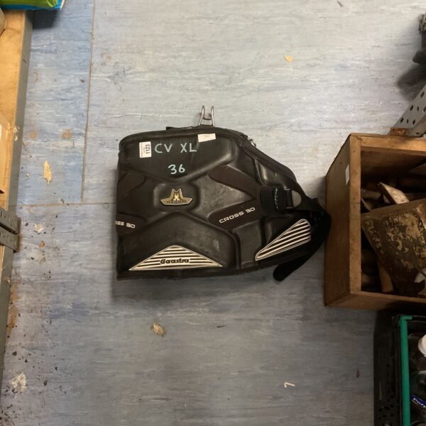 Vintage Gaastra CV XL motocross back support for motorcycle racing.