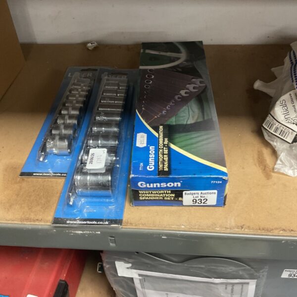 Gunson 77124 combination spanner set in original packaging.