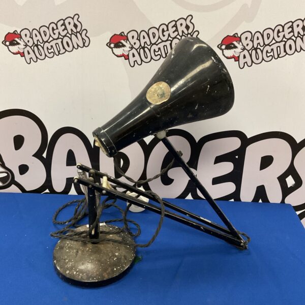 Vintage black Herbert Terry Anglepoise lamp for restoration.