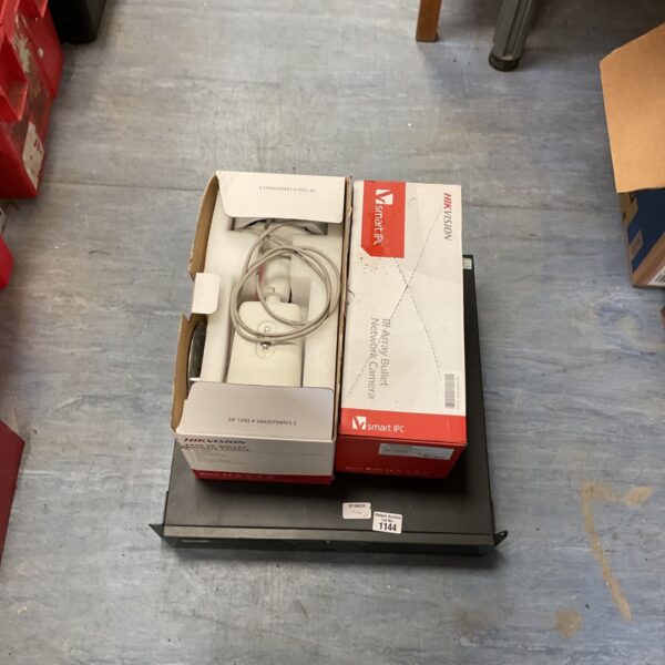 Hikvision network camera and controlling deck in auction lot.