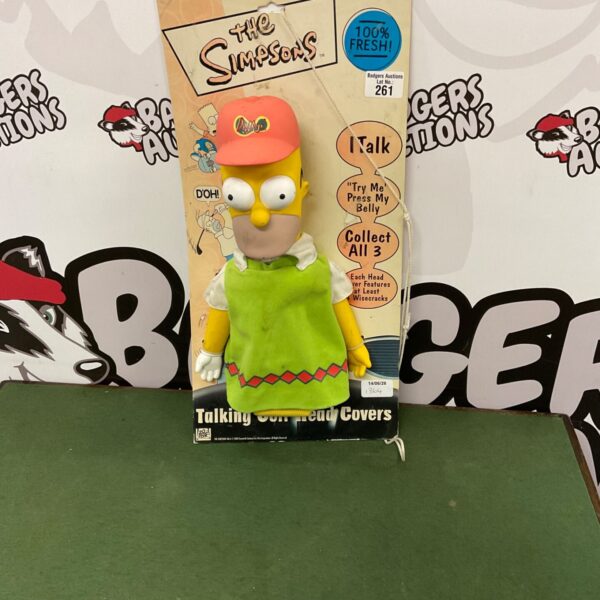 Homer Simpson golf head cover, The Simpsons collectible.