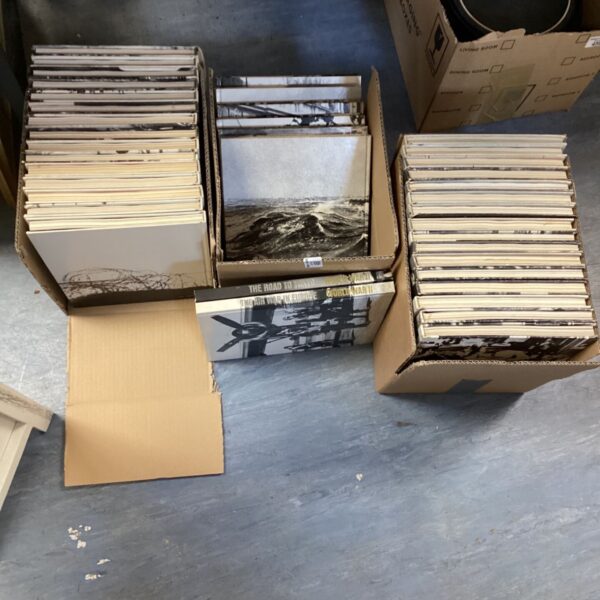 three boxes of War in Europe Books.
