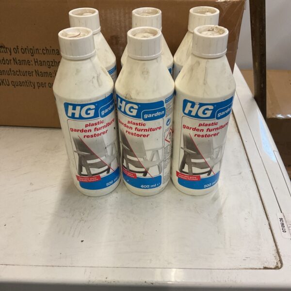 6 bottles plastic garden furniture restorer