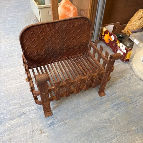 Vintage cast iron fire grate 18.5" length approx