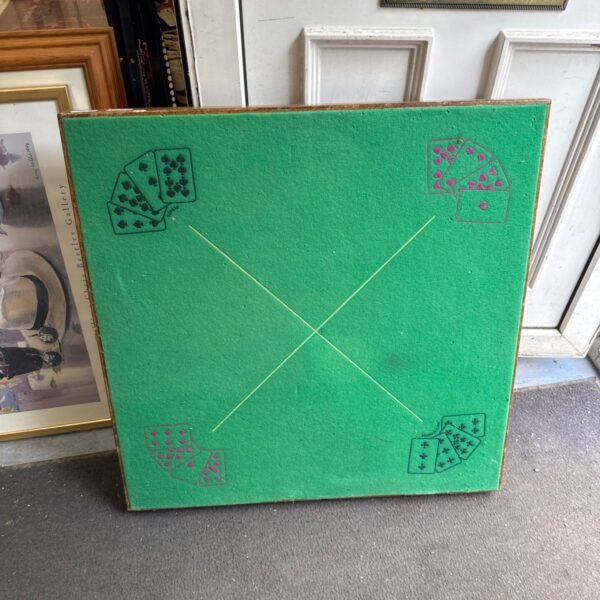Vintage felt topped folding cards table
