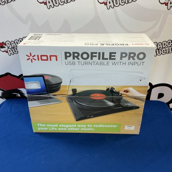 ION Profile Pro USB Turntable record player for vinyl records.