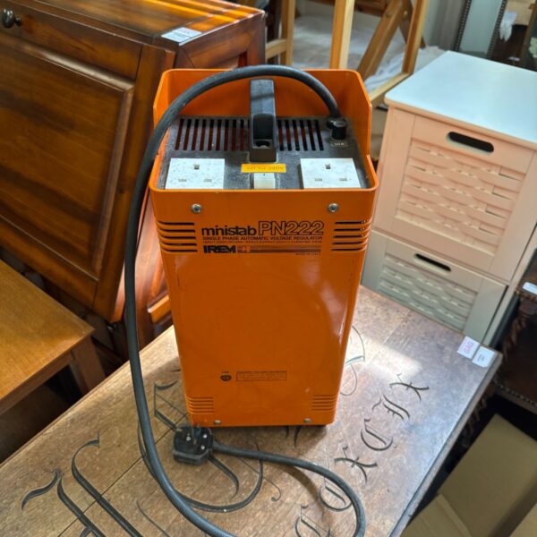 Irem Ministab PN222 single phase automatic voltage regulator, vintage industrial equipment.
