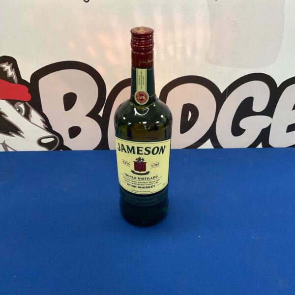 Jameson Triple Distilled Irish Whiskey bottle for auction.