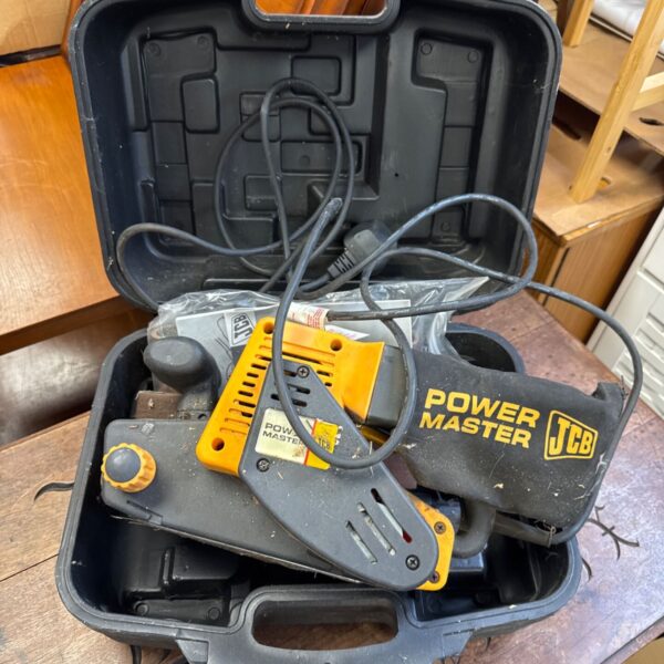 JCB Power Master belt sander in used condition, ideal for DIY projects.