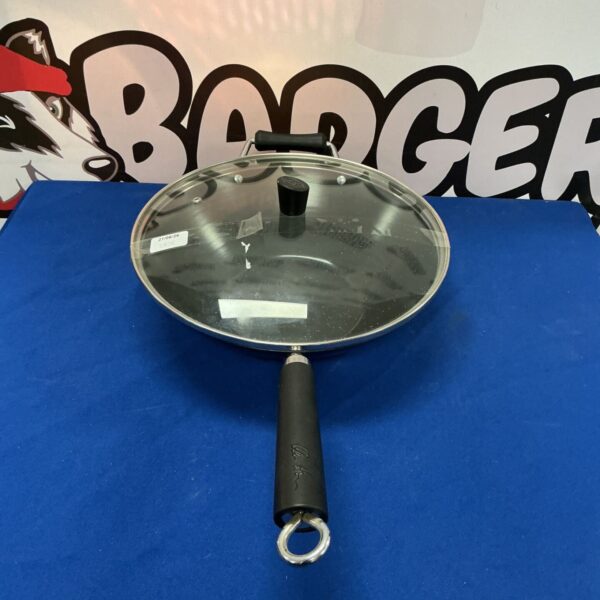 Unused Ken Hom 30cm wok pan for stir frying.