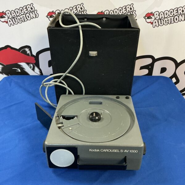 Vintage Kodak Carousel S-AV 1000 slide projector in good condition.