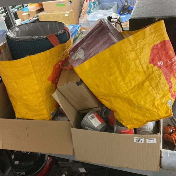 Job lot of various lamp shades for restoration or repurposing.