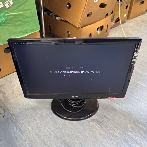 Black LG Flatron W1943SB 19 inch computer monitor.