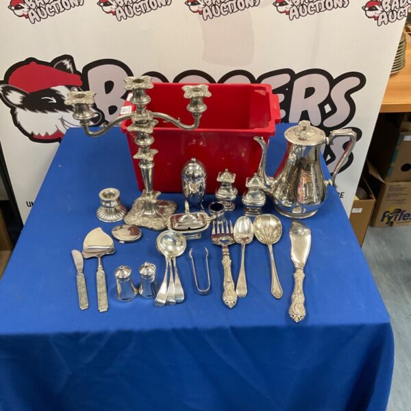 Box of silver plate