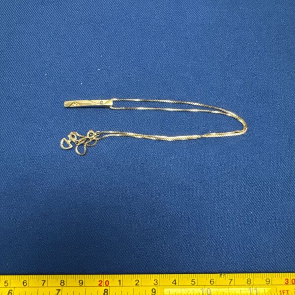 Ladies hot diamonds 925 clasp marked pendant necklace 6.2g gross weight