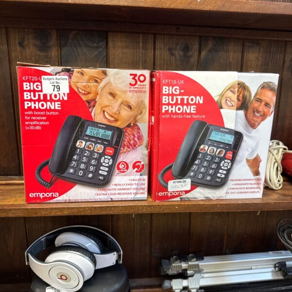 Two Emporia big button phones KFT19 – UK