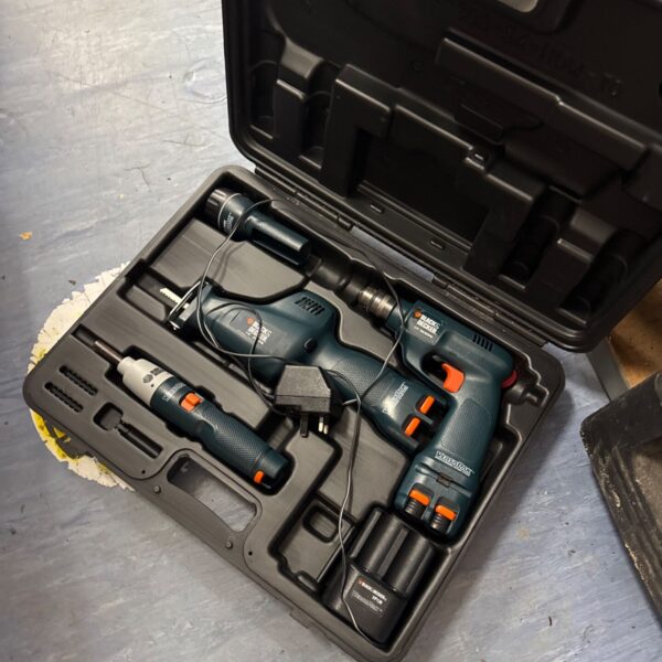 black & decker versapack cordless multi tool set - untested