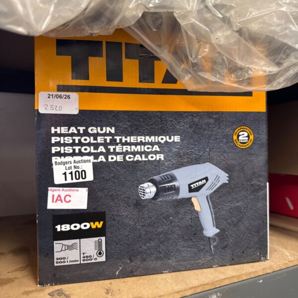 titan 1800w heat gun - untested