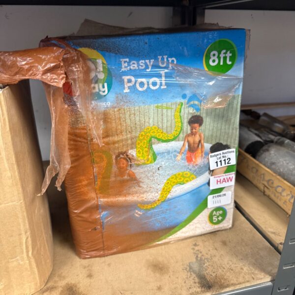 Go! play 8ft inflatable paddling pool - appears unused in box