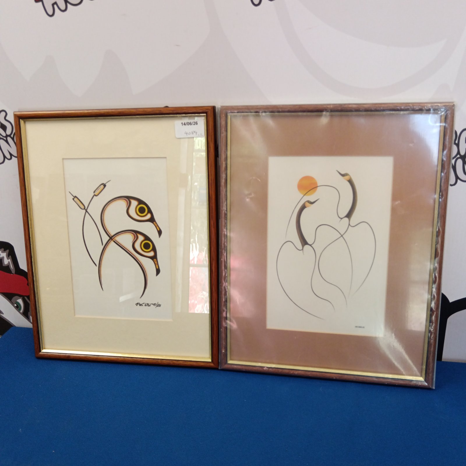 Two Modern framed Isaac bignell prints