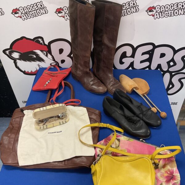 crate mixed inc hobbs riding boots tap shoes and flying dutchman bag