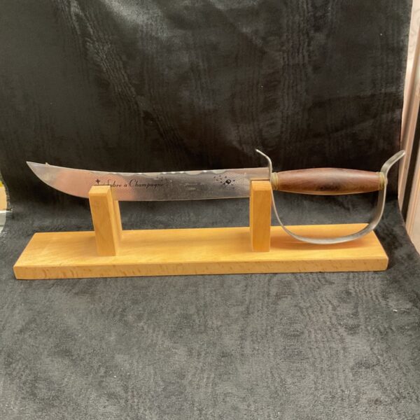 Sabre a Champagne on stand