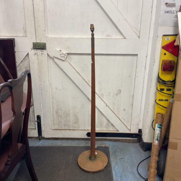 Mid century Wooden standard floor lamp