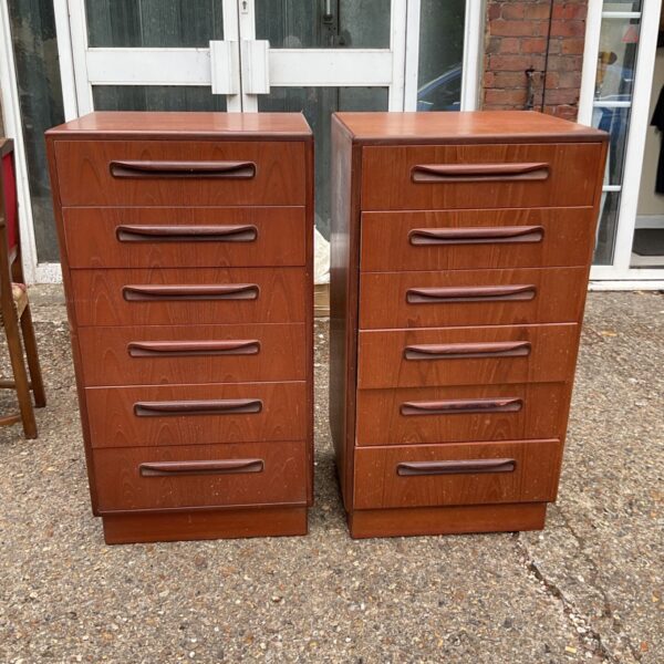 pair g plan chests of six drawers