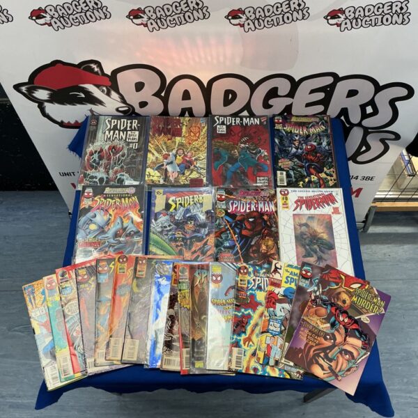 Vintage Marvel Spider-Man comic book collection for collectors.