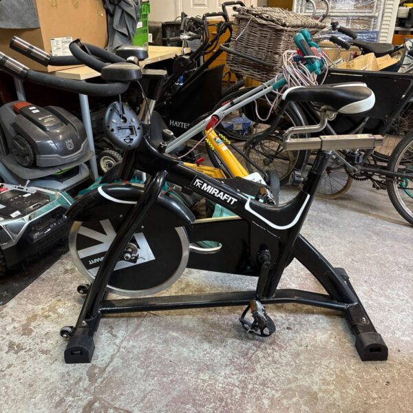 Mirafit studio indoor cycle for home fitness workouts.