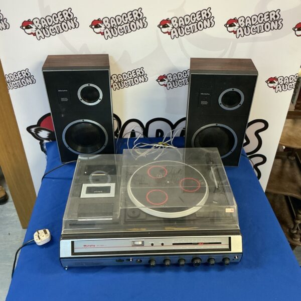 Vintage Murphy MC-900 record player with speakers, 1970s stereo system.