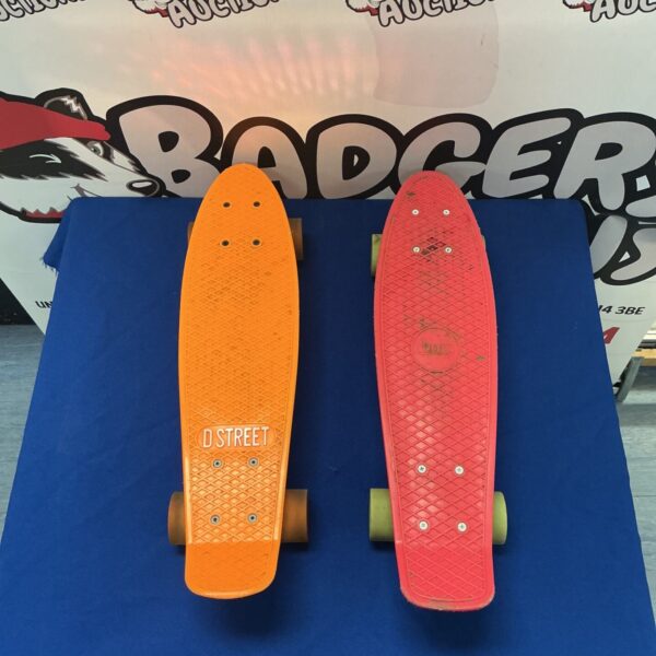 Orange D Street Pennyboard skateboard for sale.