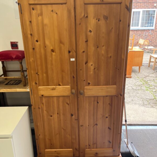 Vintage pine double wardrobe from Habitat ReStore Newry.